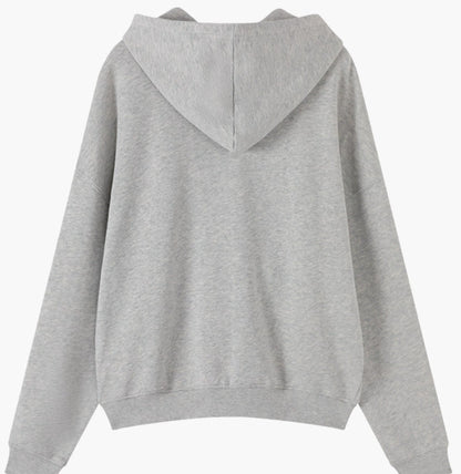 Relaxed Stylish Versatile Zip-up Cardigan Top