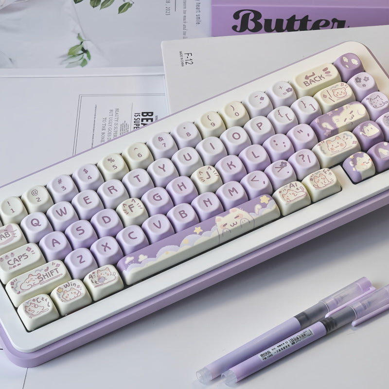 Sublimation Pbt Adapter Magnetic Shaft Wooting Key Cap For Keyboards