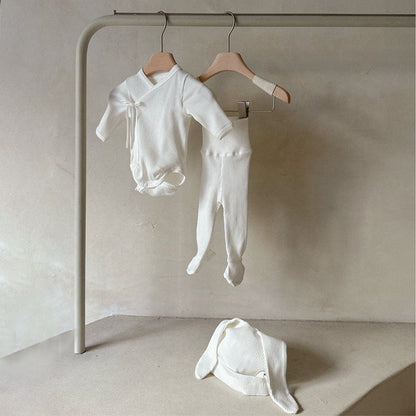 Newborn Clothes Romper Rabbit Ear Hat Set