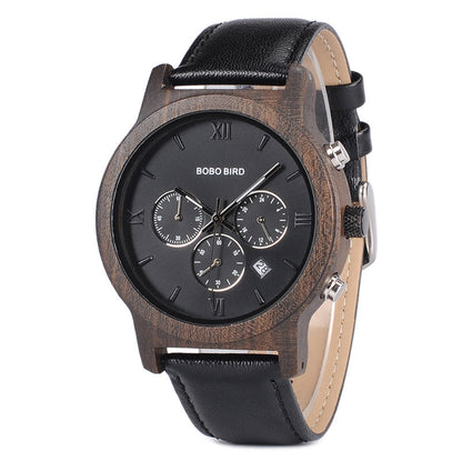Wooden Watch Simple And Casual Quartz Movement