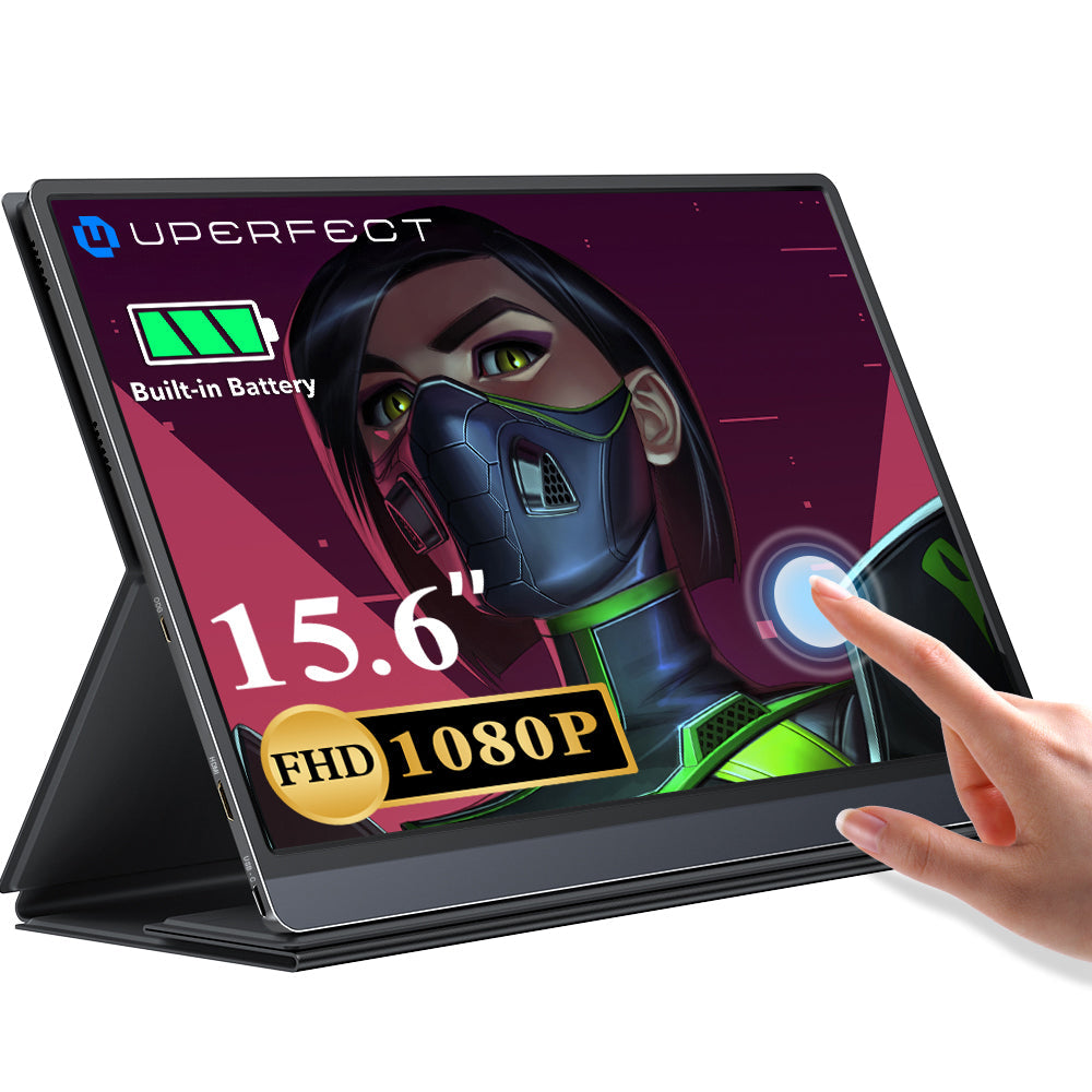 UPERFECT UTouch G16 15.6 Inch 120Hz Portable Gaming Monitor For Steam Deck Built-in 10800mAh Battery External Second Screen