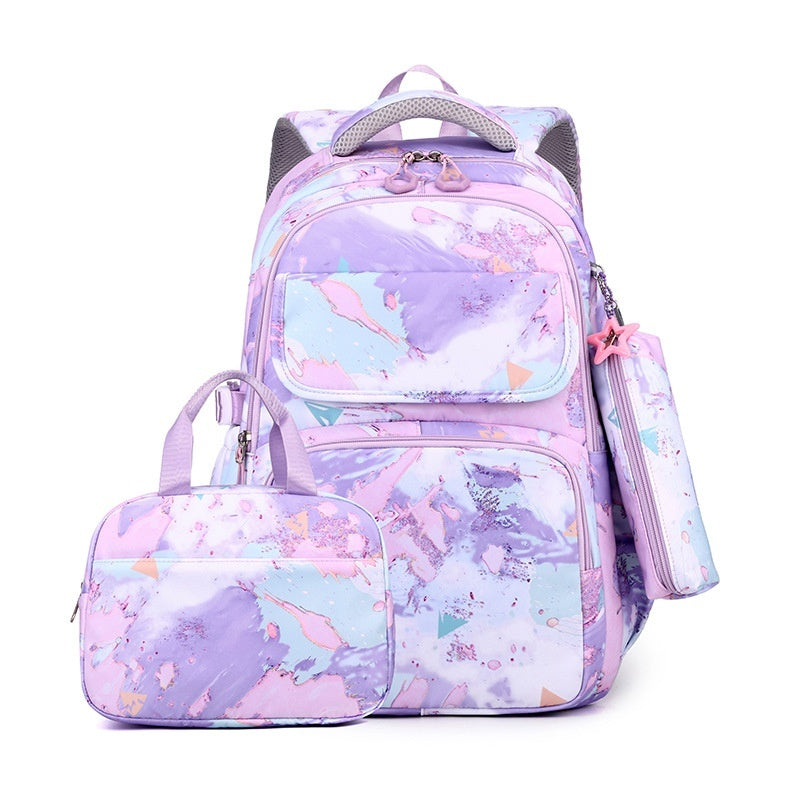 Elementary School Backpack Weight-Reducing Back-Supporting And High-Capacity