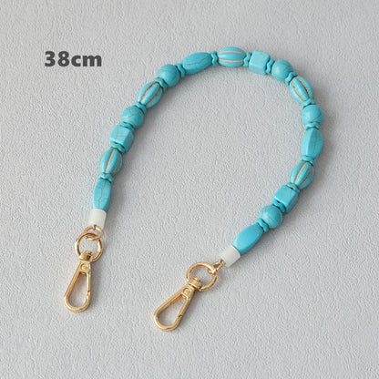 Vintage Turquoise Bag Chain Resin Chain