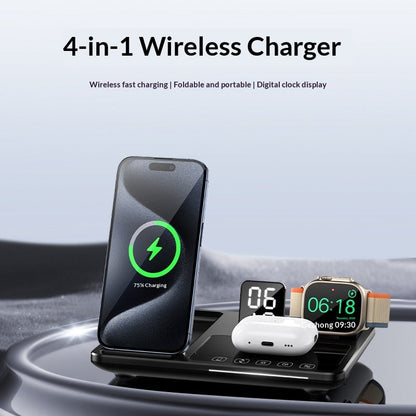 Digital Display Clock Touch Desk Wireless Charger