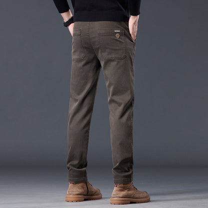 Spring And Autumn Loose-fitting Straight-leg Slim-fit Casual Trousers