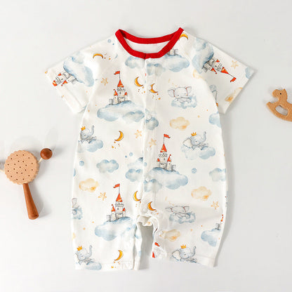 Fashionable Newborn Long-sleeve Bodysuit Loungewear