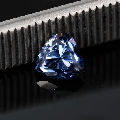 Colorful Moissanite Heart-shaped Stone Lemon