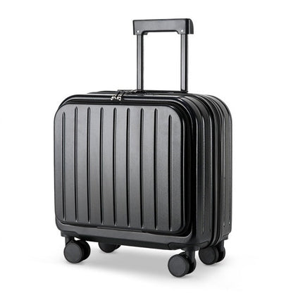 Front Opening Luggage Compartment With Front Open Tray And 20 Inch Cabin, Expandable Folding Cup Holder, Hidden Phone Holder, Dual USB Chargers. Travel Carrier