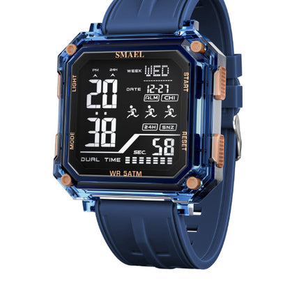 Casual Fashionable Stopwatch Alarm Sports Watch For Students