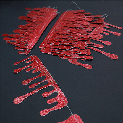 Halloween Decoration Blood Drop Flag