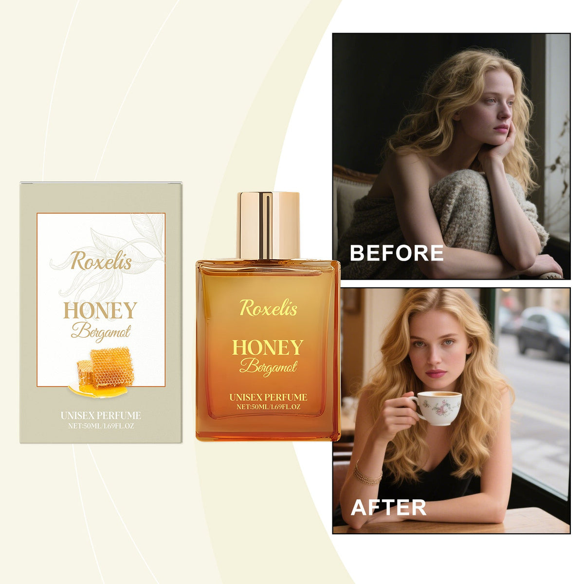 Unisex Honey Bergamot Perfume Long-Lasting Light & Fresh-fragrance Subtle & Elegant Scent For Daily Wear & Special Occasions