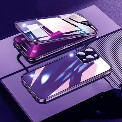 Suitable For 14 Mobile Phone Case Double-sided Magnetic Glass