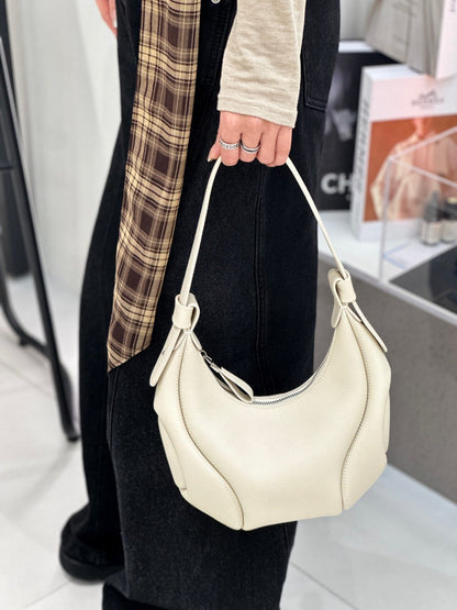 New Soft Leather Luxury-style Bag, Underarm Bag With A High-end Feel, Large Capacity Tote Bag, First Layer Cowhide Crossbody Bag