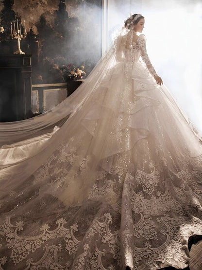 Heavy Industry European-style Royal Court Princess Large Tail Female
