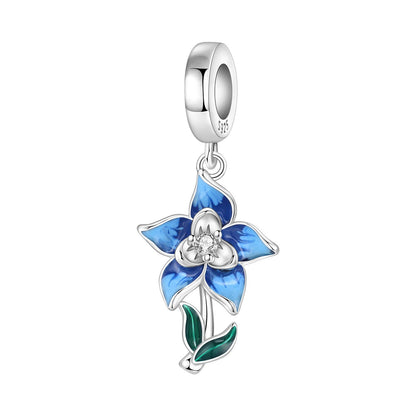 Lily Of The Valley Iris And Spinning Flower DIY Bracelet Pendant Accessories