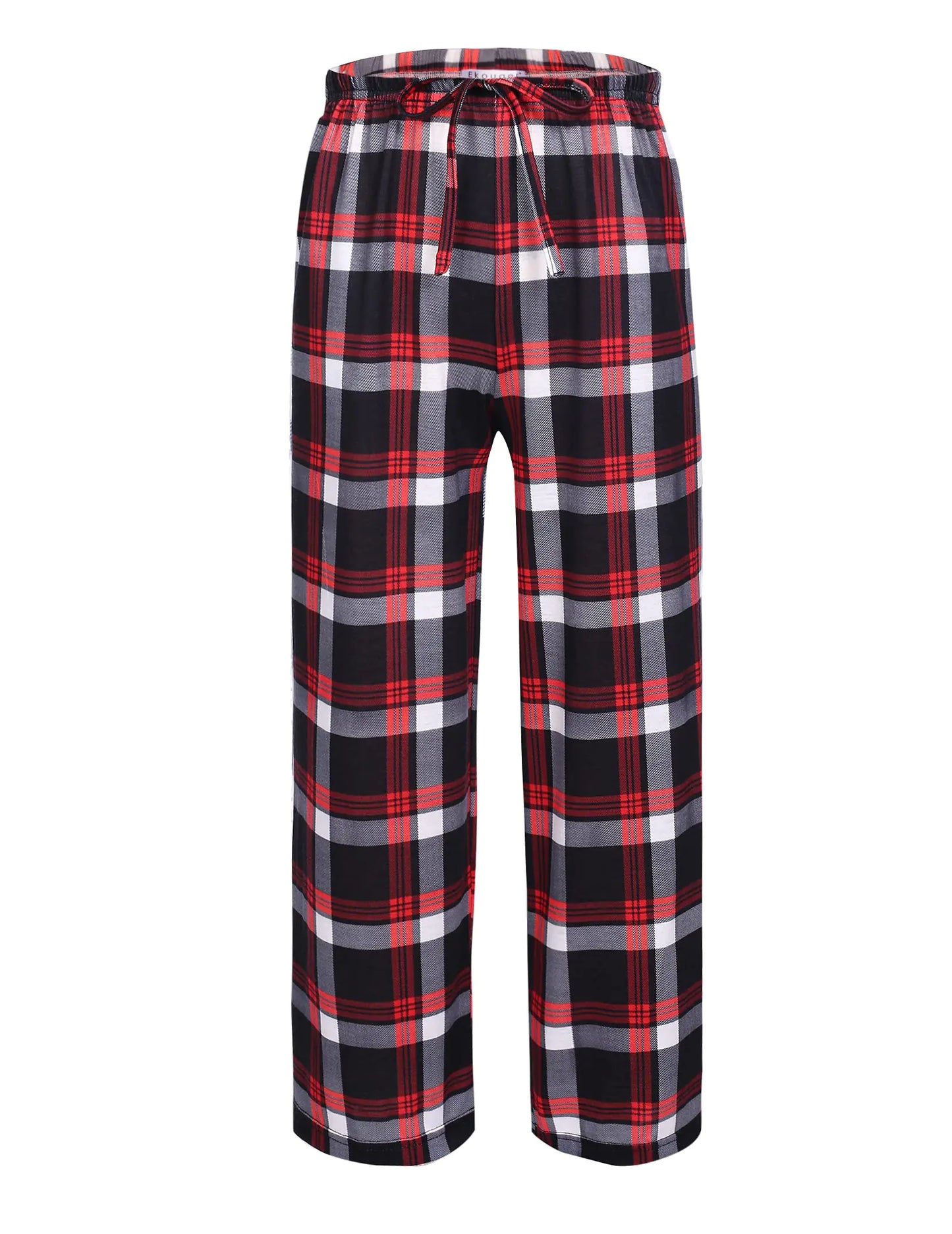 Ekouaer Boys Pajama Pants Long Sleep Pants Soft Elastic Waist Pajama Bottoms Plaid Lounge Pants with 2 Pockets 4-14 Years A-yarn Dyed Lattice2 4-5T - # BOAA11710001