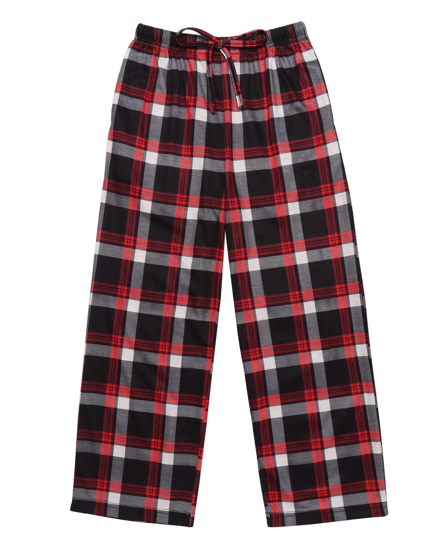 Ekouaer Boys Pajama Pants Long Sleep Pants Soft Elastic Waist Pajama Bottoms Plaid Lounge Pants with 2 Pockets 4-14 Years A-yarn Dyed Lattice2 4-5T - # BOAA11710001