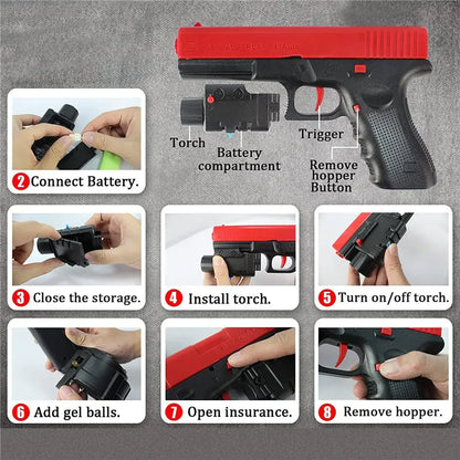 Electric Gel Gun for Outdoor Games - # BOT&G521810002