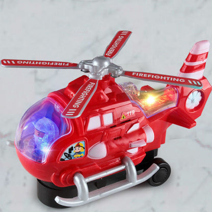 Electric Universal Police Helicopter Toy | With Light & Music - # BAGE81110026-TEENADLT