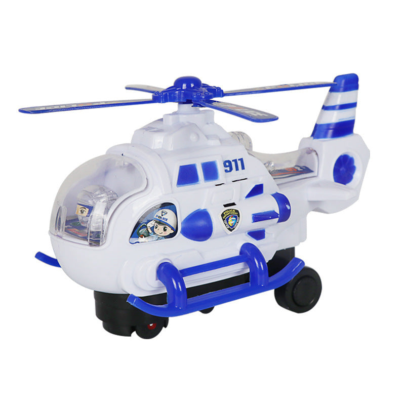 Electric Universal Police Helicopter Toy | With Light & Music - # BAGE81110026-TEENADLT