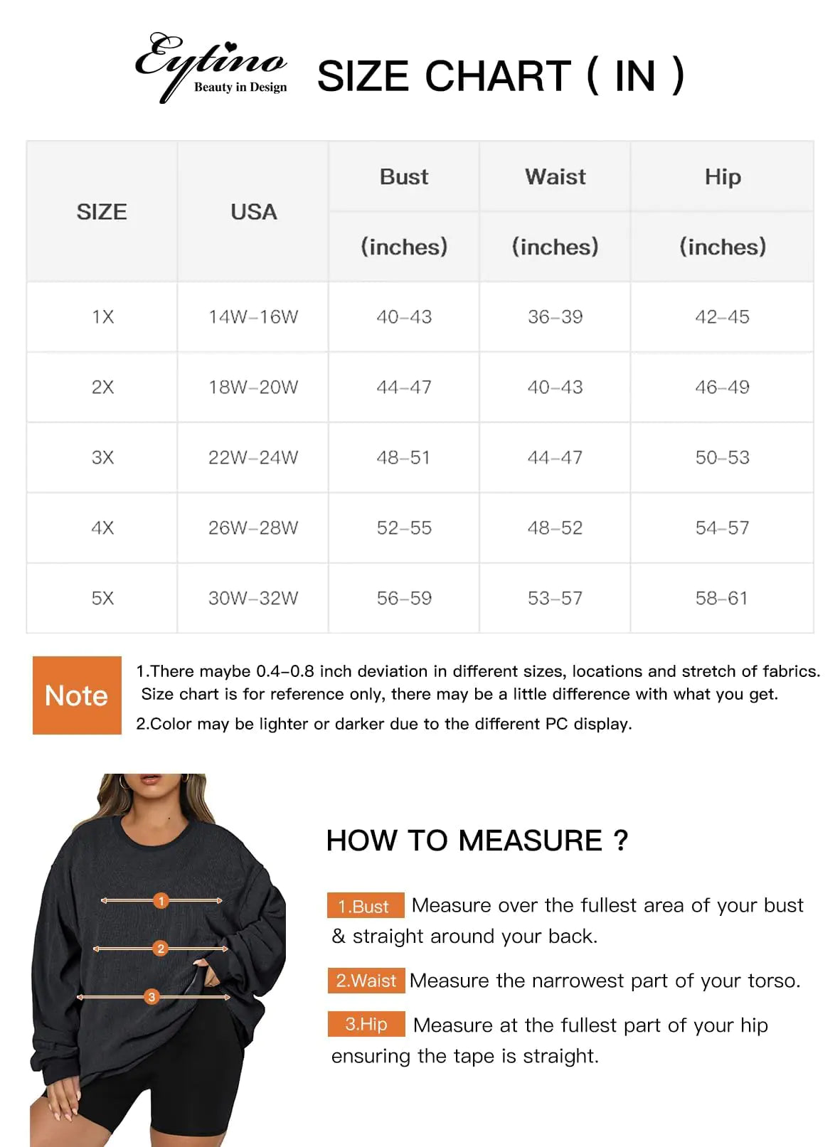 Eytino Women Plus Size Sweatshirts | Long Sleeve | Crew Neck | Casual Oversized Soft Pullover | Tops Shirts| 5X | Grey - # WOAA21510014-PRG