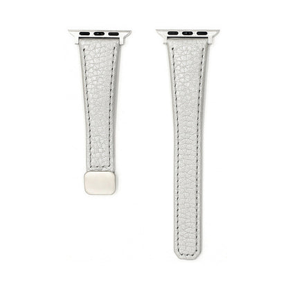 Litchi-pattern Genuine Leather Watch Strap For Watch Straps