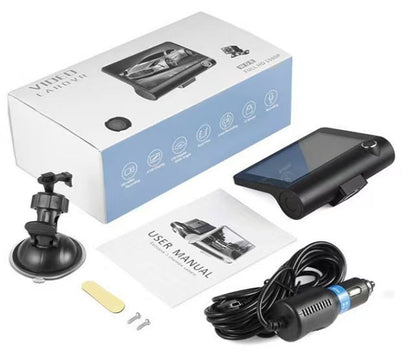 Car 360-Degree Panoramic Driving Recorder 4-Inch High-Definition Hidden Three-Lens Three-Record Reversing Image Three-Way