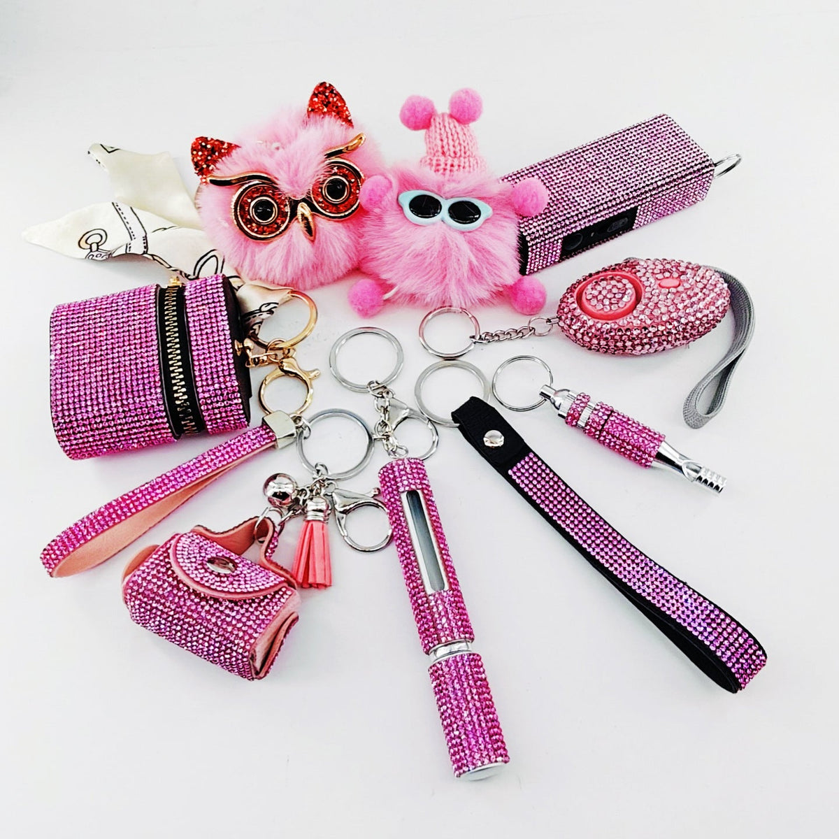 9-Piece Multi-Functional Keychain For Self-Defense