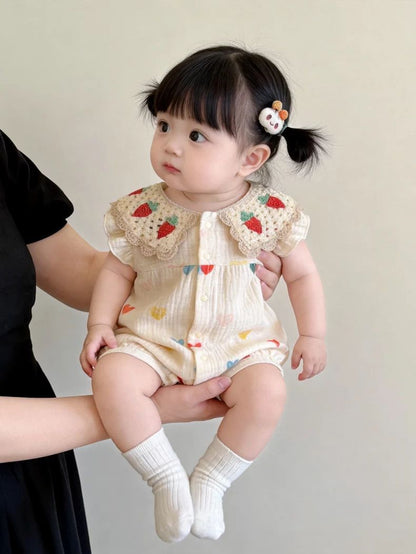 Summer Cotton Breathable Baby Onesie