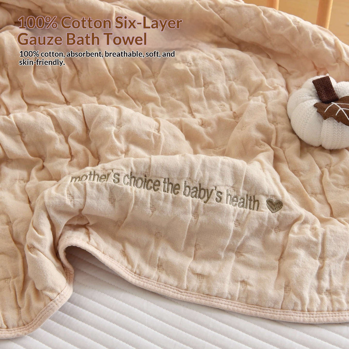 Six-layer Gauze Bath Towelbreathable And Highly Absorbent