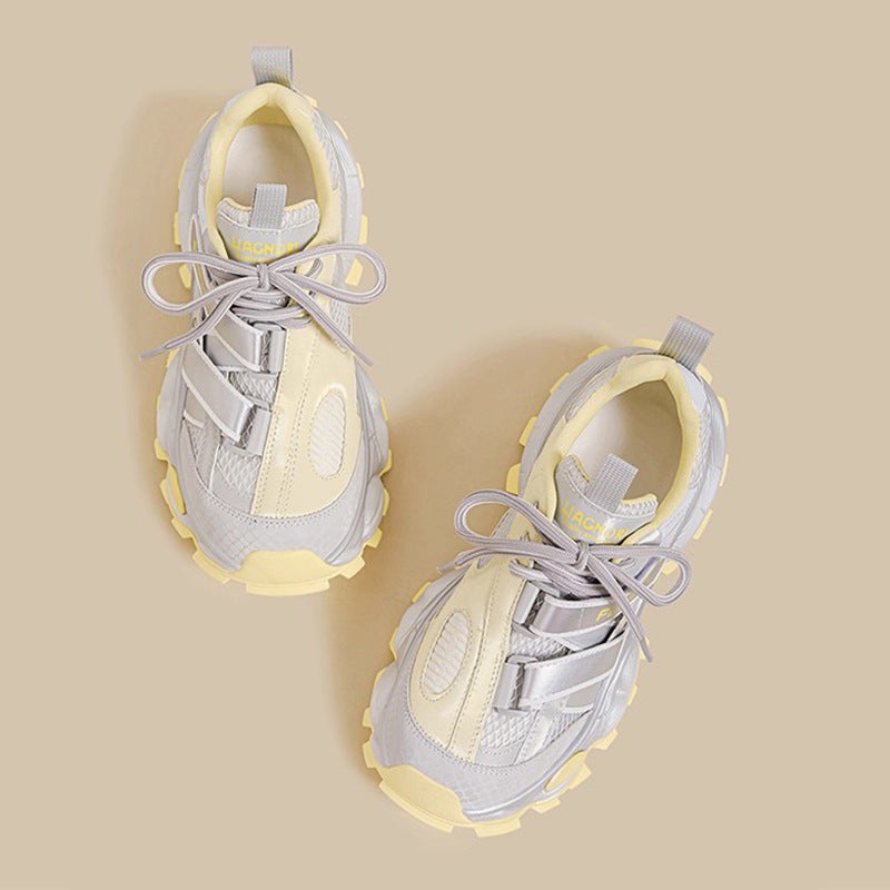 Girls Sports Shoes Running Shoes For Older Children Soft-soled Versatile Dad Shoes