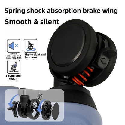 Front Opening Expandable Carry On Luggage, Large And Medium Sized Cabin Bag, Made Of Alloy Material, TSA Lock, USB Charging Port, Foldable Cup Holder