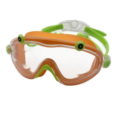 Children's HD Large Transparent Frame One-piece Earplugs Swimming Glasses