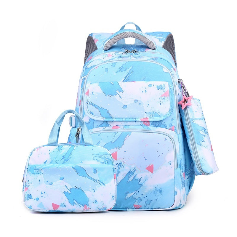 Elementary School Backpack Weight-Reducing Back-Supporting And High-Capacity