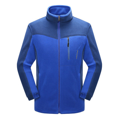 Cross-border Sources Of New Polar Fleece Warm Fleece Couple Cardigan Contrast