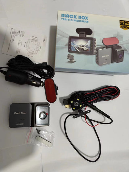 Driving Recorder HD Night Vision 3-inch DVR Dual-lens Video