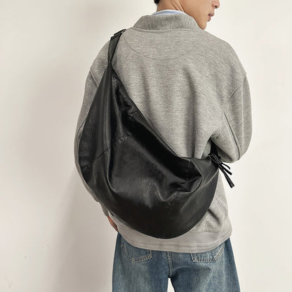 Large-capacity Motorcycle Riding Bag, Cool And Unique Crossbody Bag, Simple Single-shoulder Crossbody Bag