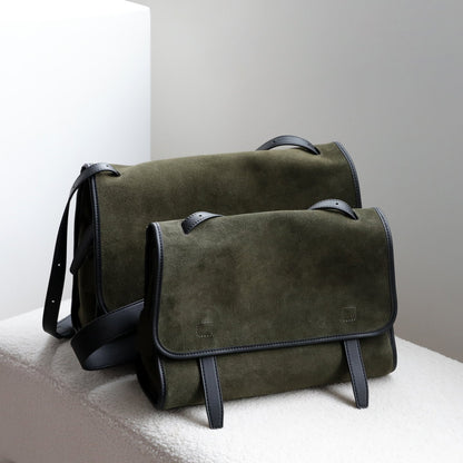 Large-capacity Matte Leather Messenger Bag