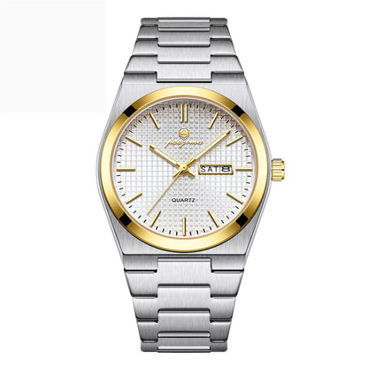 Luminous Quartz Waterproof Calendar Watch