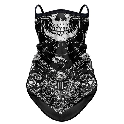 Motorcycle Riding Sun-protection Face Mask Ear-loop Headscarf