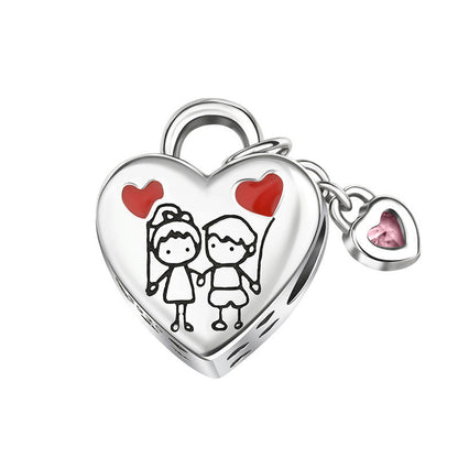 Silver-plated Beaded Pendant Bracelet DIY Accessories Loose Beads