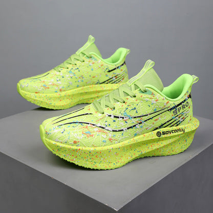 Marathon Running Carbon-Plate Noctilucent Fashion Sneakers