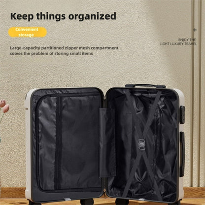 20 Inch 24 Inch Luggage, Silent Universal Wheel Anti Compression, Multifunctional Luggage, USB Port, Folding Cup Holder, Side Hook, Business Travel Box, Foldable Portable Cabin Travel Box, Lightweight