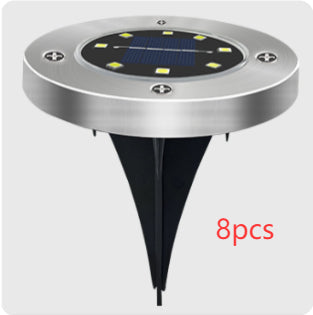 8LED Waterproof Solar Powered Garden Lights