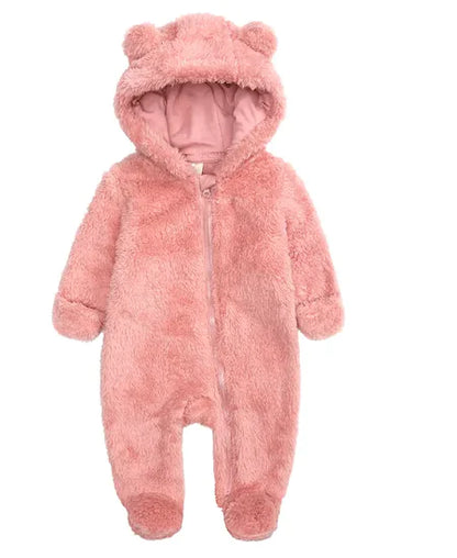 Flannel Baby Warm One-piece Romper - # BAAA21110030