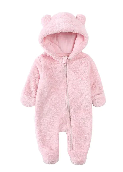 Flannel Baby Warm One-piece Romper - # BAAA21110030