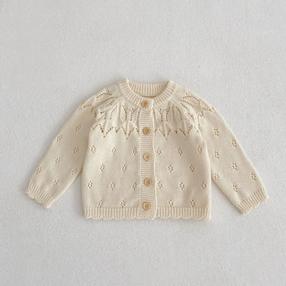 Flower Embroidered Cardigan Jacket for Baby Girls (1-3Y) - # BAAA61110004