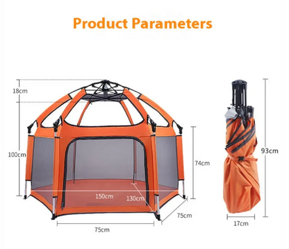 Foldable Baby Playpen - # BAGEG11810003