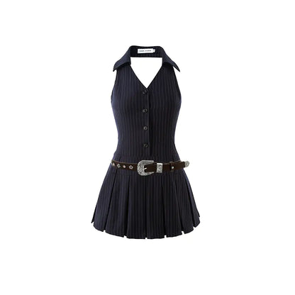 French Kikyo Off-Shoulder Spicy Girl Dress - # GIAA231710019