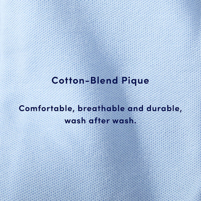 French Toast Boys' Short Sleeve Pique Polo Uniform Shirt (Standard & Husky) 3T Light Blue - # BOAA11510003